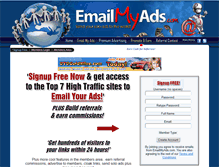 Tablet Screenshot of emailmyads.com